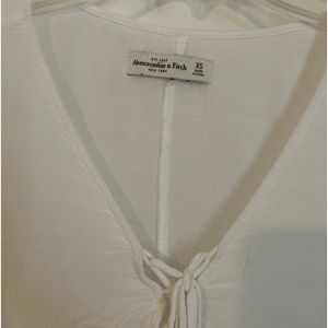 Abercrombie and fitch blouse white